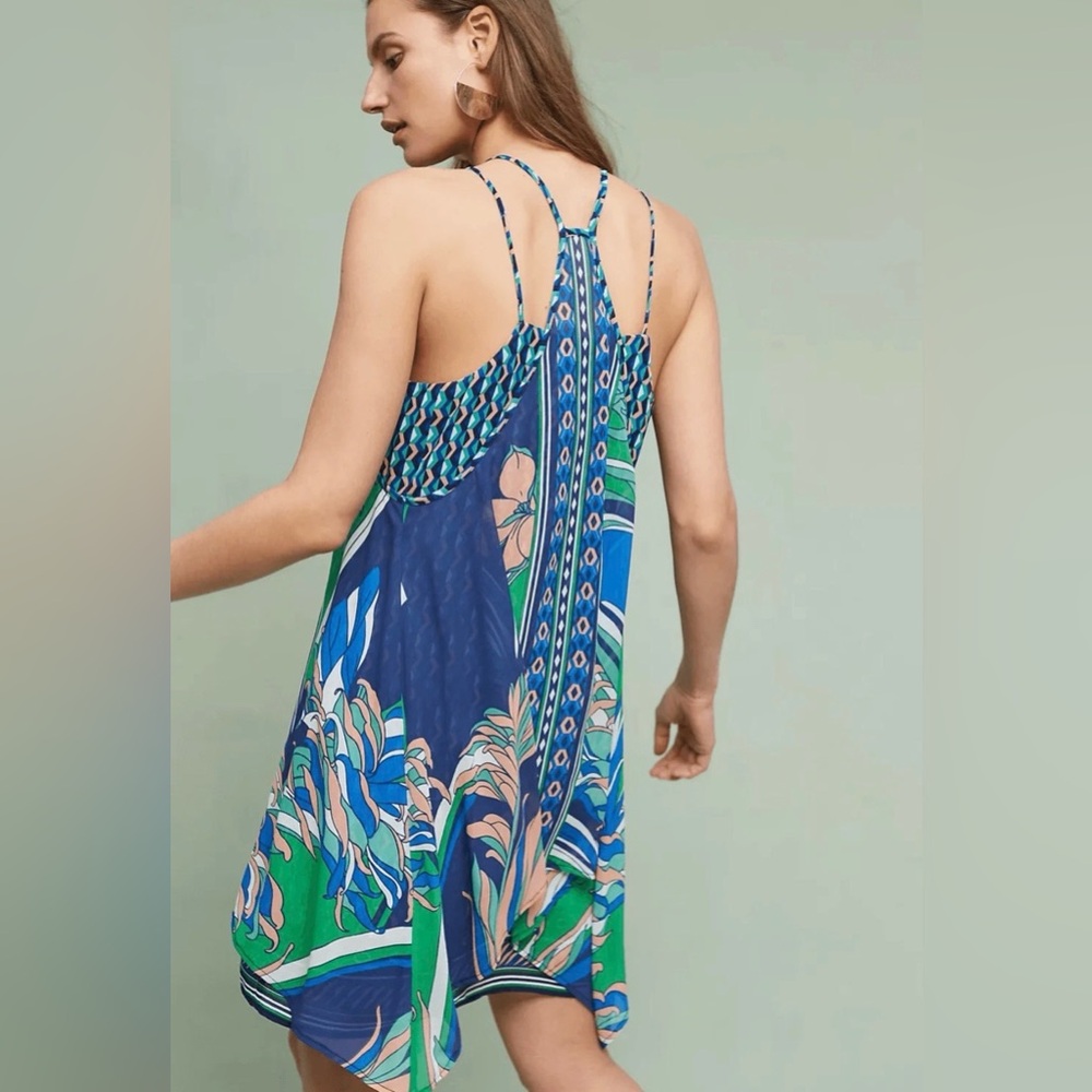 Anthropologie, Laurel layered silk dress, by  Maeve, 3 layers, size medium
